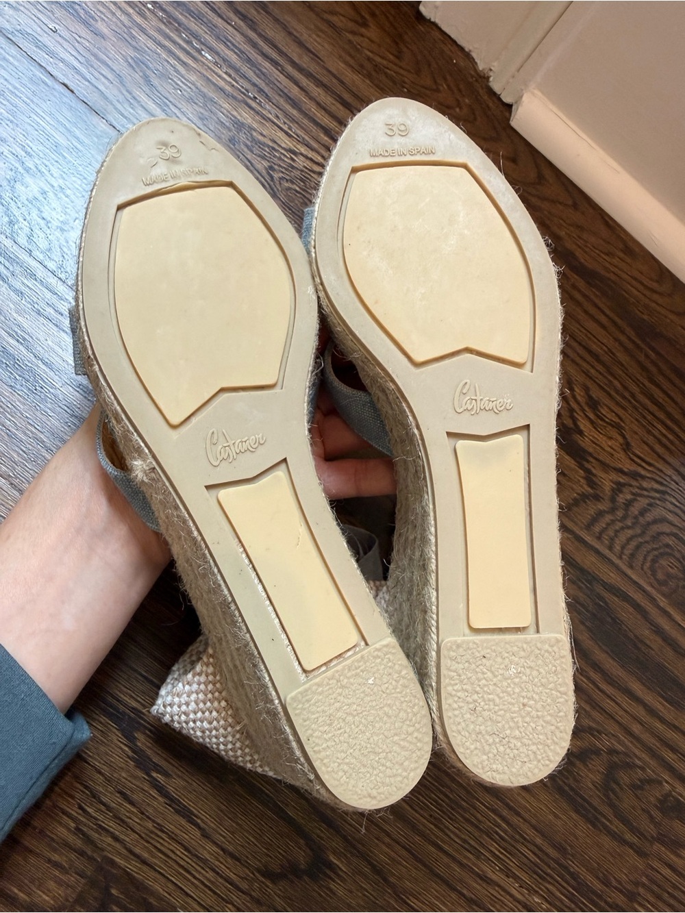 NWOT Castaner Espadrille Denim Wedge Sandal - size 8 - Picture 9 of 12